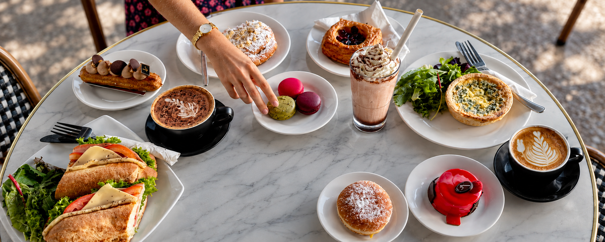 Coffee, pastries, macarons, sandwiches and cakes at LE BON CHOIX Brickworks, Ferry Road Southport
