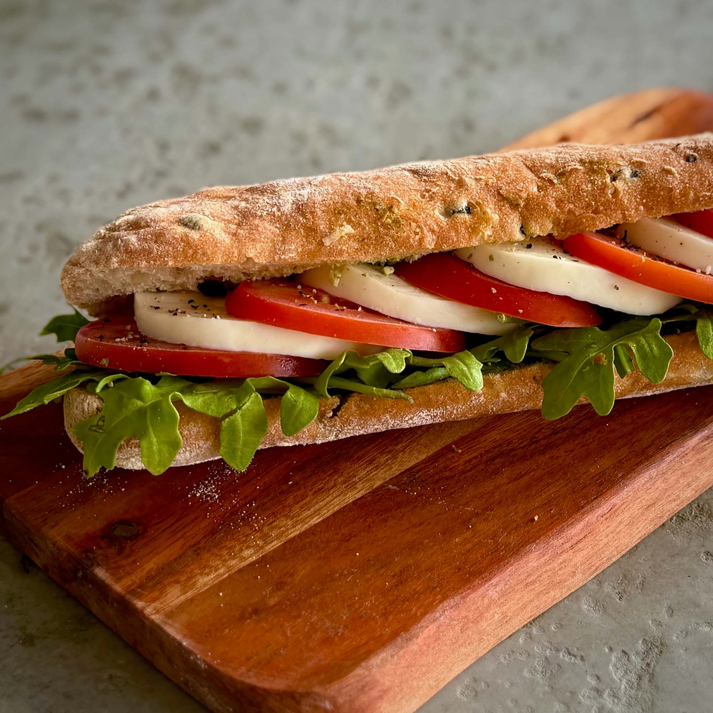 Tomato & Mozzarella on Ciabatta Sandwich